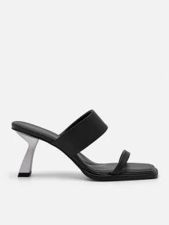 Amelie Leather Heel Sandals