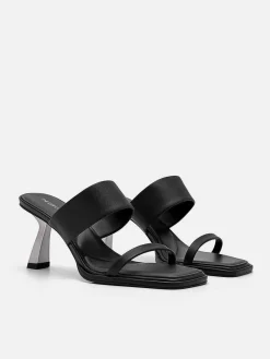 Amelie Leather Heel Sandals