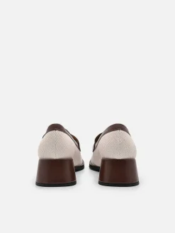 Brie Canvas Heel Loafers