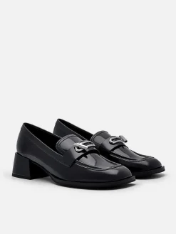 Brie Leather Heel Loafers