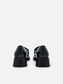 Brie Leather Heel Loafers