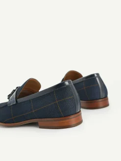 Checkered Tasselled Loafers