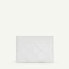 Cris-Cross Pattern Leather Cardholder