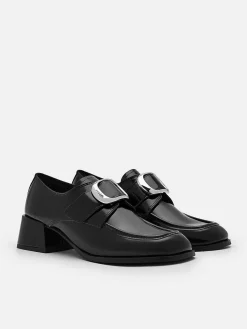 Eden Leather Heel Loafers