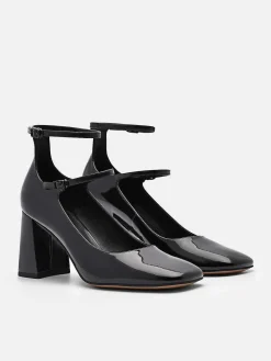 Effie Leather Heel Pumps