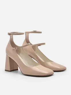 Effie Leather Heel Pumps