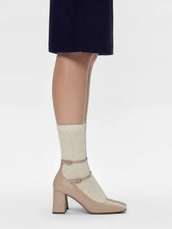 Effie Leather Heel Pumps