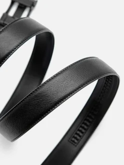 Embossed Leather Automatic Belt