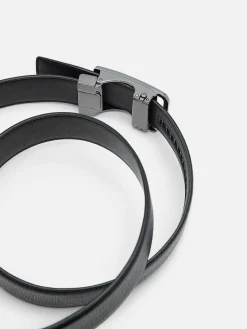 Embossed Leather Automatic Belt