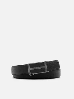 Embossed Leather Automatic Belt
