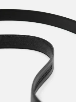 Embossed Leather Automatic Belt
