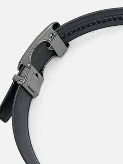 Embossed Leather Automatic Belt