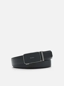 Embossed Leather Automatic Belt