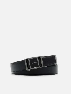 Embossed Leather Automatic Belt