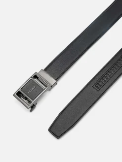 Embossed Leather Automatic Belt