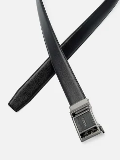 Embossed Leather Automatic Belt