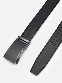 Embossed Leather Automatic Belt