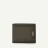 Embossed Leather Bi-Fold Flip Wallet