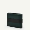 Embossed Leather Bi-Fold Flip Wallet