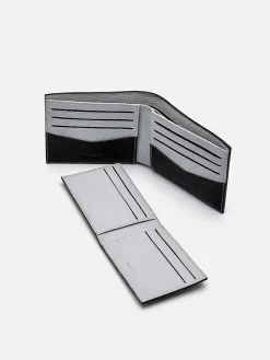 Embossed Leather Bi-Fold Wallet With Insert