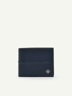 Embossed Leather Bi-Fold Wallet With Insert