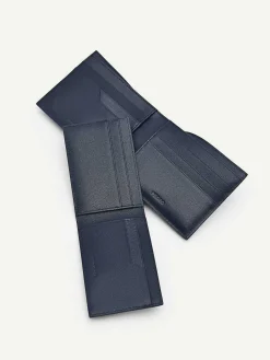 Embossed Leather Bi-Fold Wallet With Insert