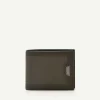 Embossed Leather Bi-Fold Wallet With Insert