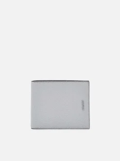 Embossed Leather Bi-Fold Wallet With Insert