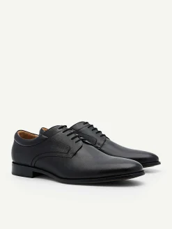 Embossed Leather Derby Shoes