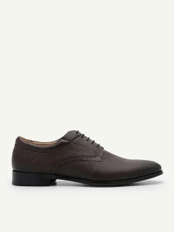 Embossed Leather Derby Shoes