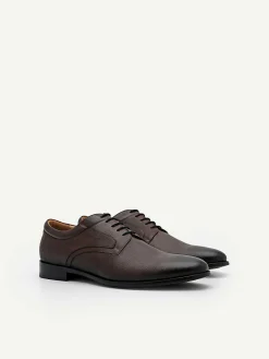 Embossed Leather Derby Shoes