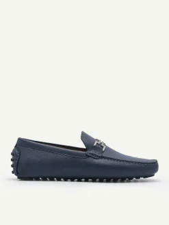 Embossed Leather Driving Shoes