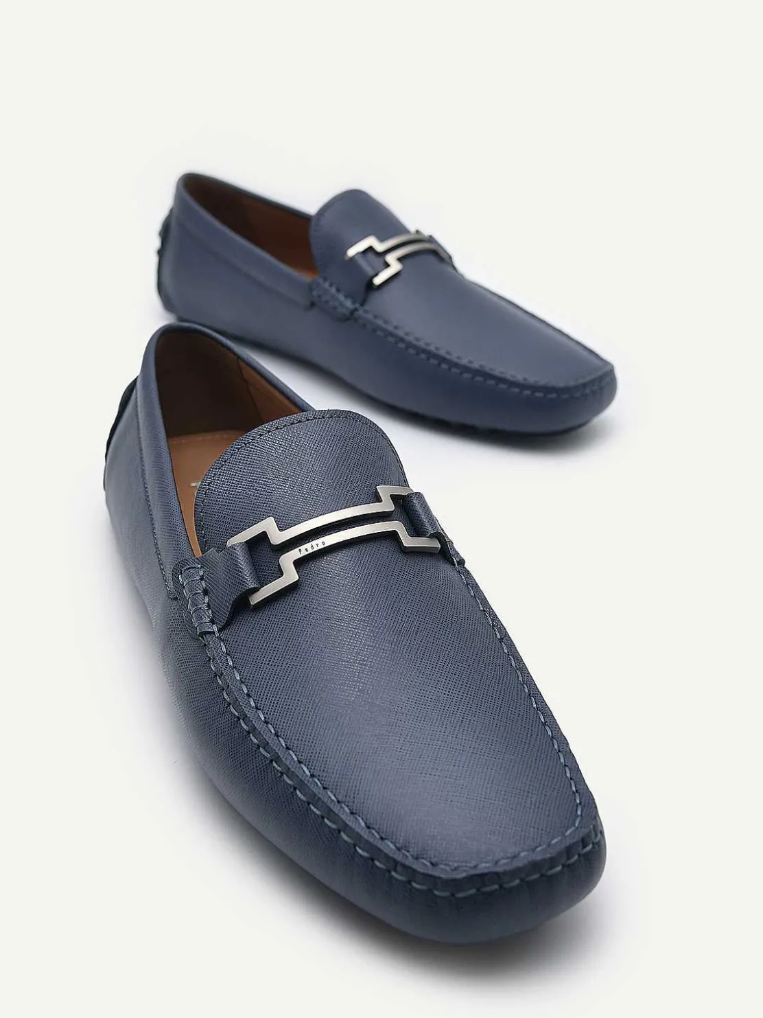 Embossed Leather Driving Shoes