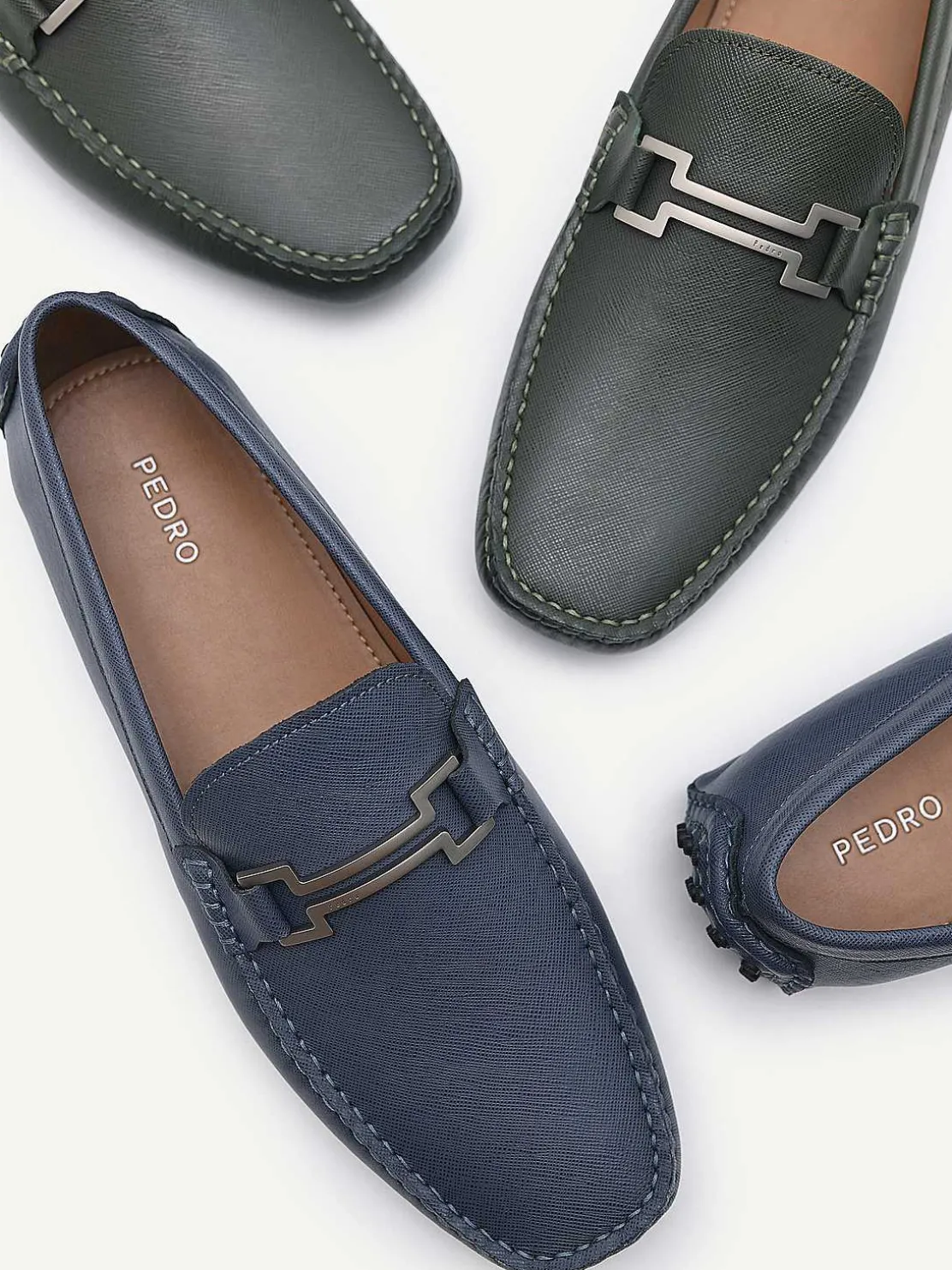 Embossed Leather Driving Shoes