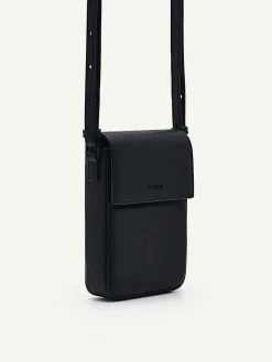 Embossed Leather Phone Pouch