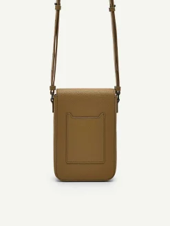 Embossed Leather Phone Pouch