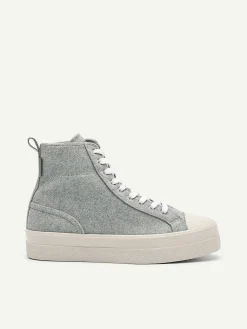Felt High Top Sneakers