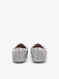 Glitter Bow Driving Shoes