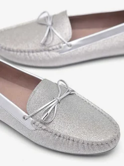 Glitter Bow Driving Shoes