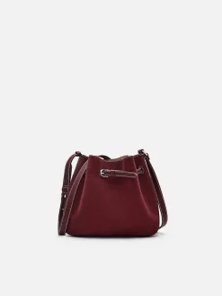 Helix Leather Bucket Bag