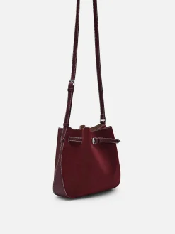 Helix Leather Bucket Bag
