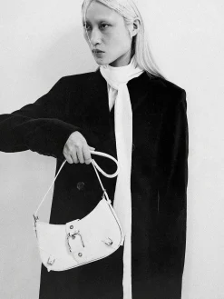 Helix Leather Shoulder Bag