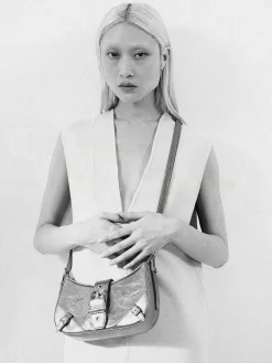 Helix Leather Shoulder Bag