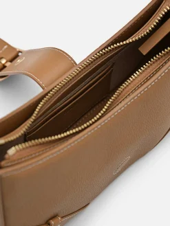 Helix Leather Shoulder Bag