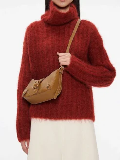 Helix Leather Shoulder Bag