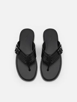 Helix Leather Thong Sandals