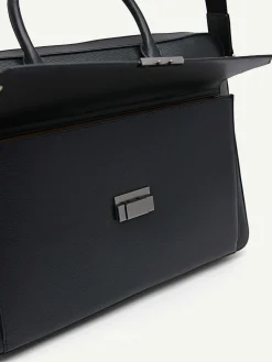 Henry Textured Leather Briefcase