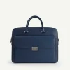 Henry Textured Leather Briefcase