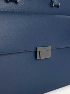 Henry Textured Leather Briefcase
