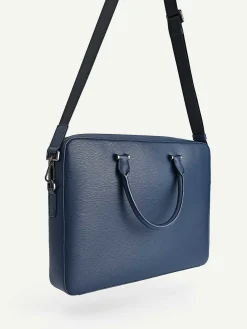 Henry Textured Leather Briefcase